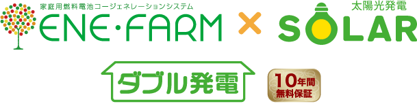 家庭用燃料電池コージェネレーションシステム×太陽光発電